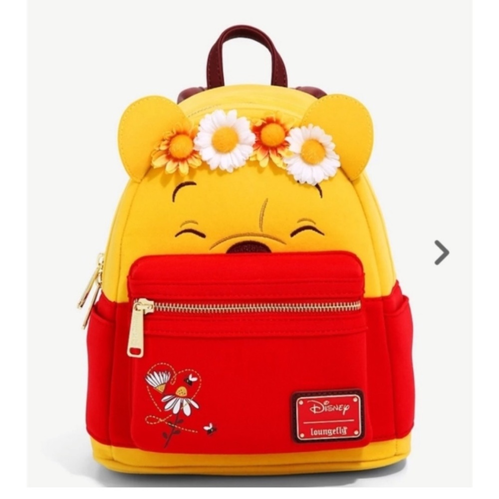 Disney‎ Winnie the Pooh Floral Flower Crown Loungefly Mini Backpack